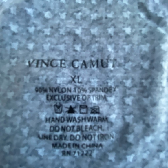 VINCE CAMUTO Women's Black Purple Smooth Microfiber Wirefree Lounge Bra Sz XL - Picture 3 of 11